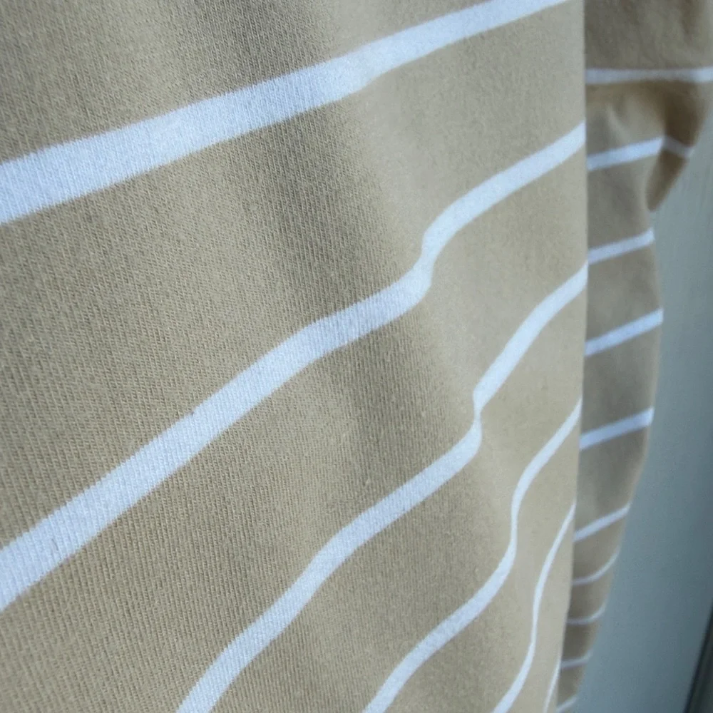 Old Navy Beige Striped Maternity Short-Sleeve Bodycon Dress, Size Medium - Picture 7 of 7